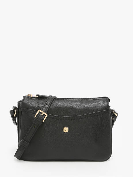 Cross Body Tas Luna Leder Hexagona Zwart luna 6820086