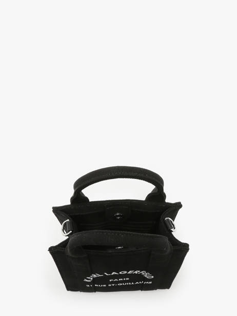 Cross Body Tas Xs Rsg Katoen Karl lagerfeld Zwart rsg 246W3890 ander zicht 3