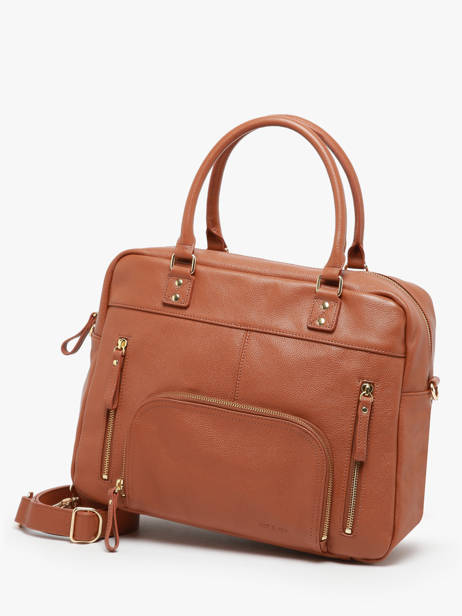 Sac Macy Cuir Nat et nin Marron vintage MACY vue secondaire 2
