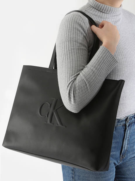 Sac Porté épaule Sculpted Calvin klein jeans Noir sculpted K612724 vue secondaire 1