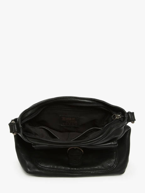 Cross Body Tas Utility Leder Basilic pepper Zwart utility BUTI06 ander zicht 3