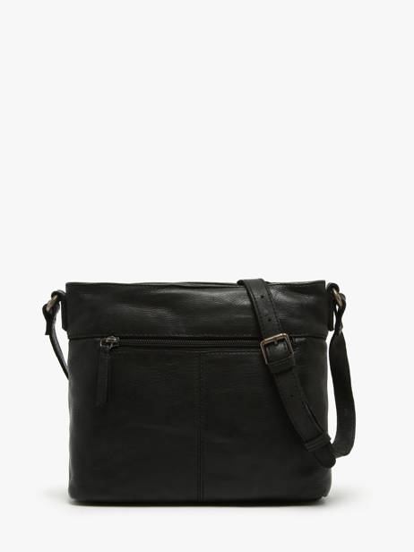 Cross Body Tas Utility Leder Basilic pepper Zwart utility BUTI06 ander zicht 4