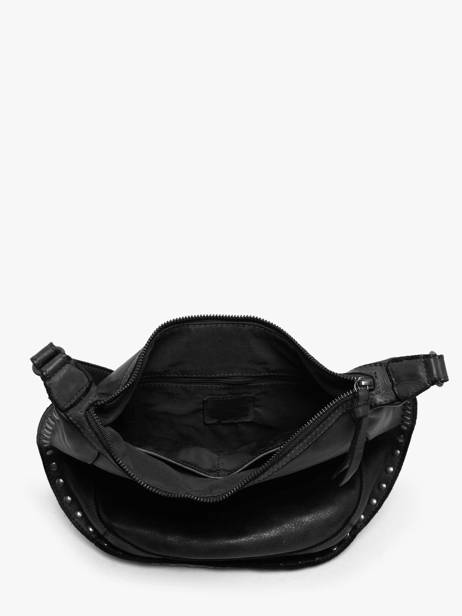Cross Body Tas Barcelone Leder Basilic pepper Zwart barcelone BBAC02 ander zicht 3