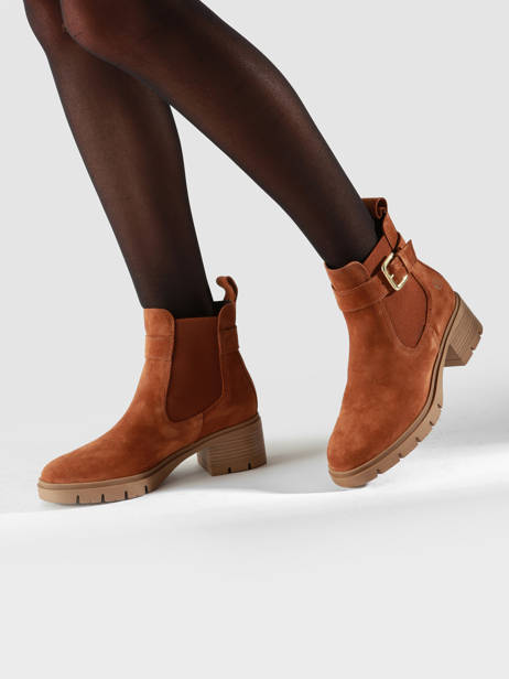 Bottines En Cuir Tamaris Marron accessoires 43 vue secondaire 1