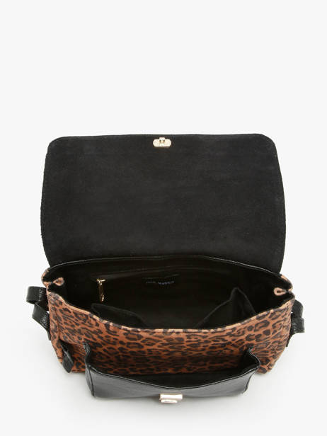 Cross Body Tas Leopard Leder Paul marius Zwart leopard DIANSLEO ander zicht 3