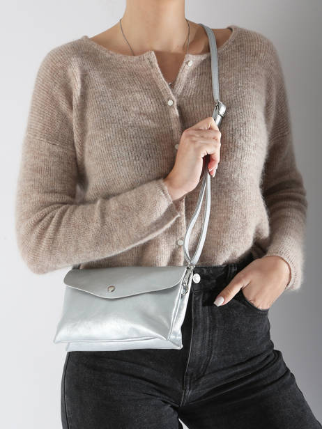 Cross Body Tas Venus Miniprix Zilver venus F2309 ander zicht 1