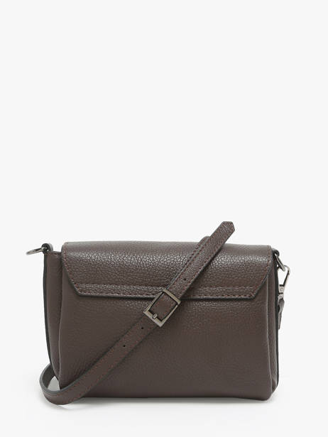 Cross Body Tas Caviar Leder Milano Bruin caviar CA24061 ander zicht 4