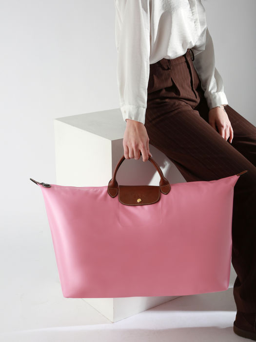 Longchamp Le pliage original Sac de voyage Rose