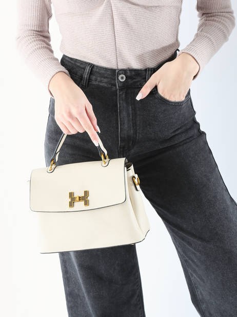 Cross Body Tas Grained Miniprix Beige grained DQ8688 ander zicht 1