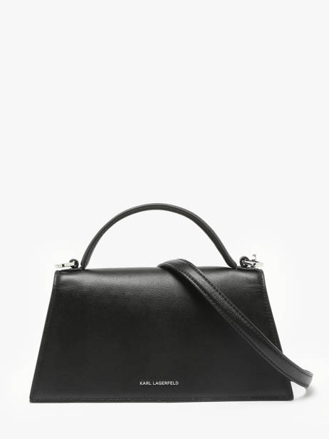 Cross Body Tas K Signature Leder Karl lagerfeld Zwart k signature A1W30458 ander zicht 4