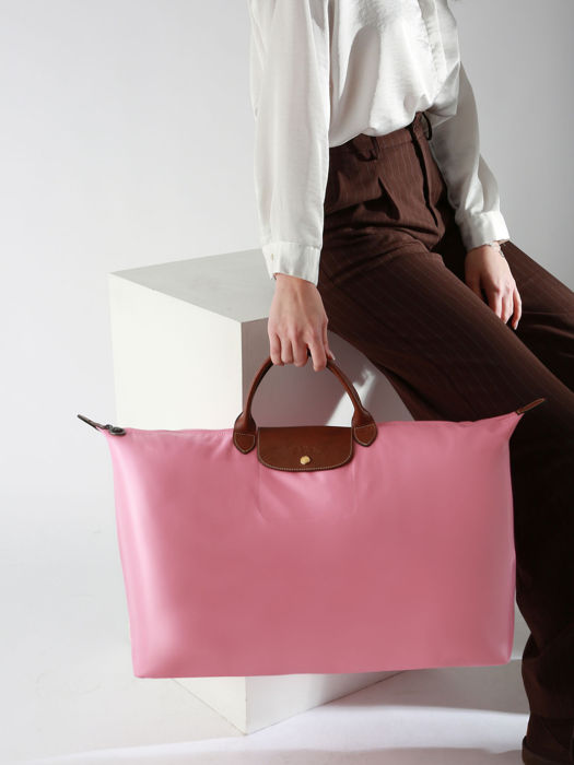 Longchamp Le pliage original Sac de voyage Rose