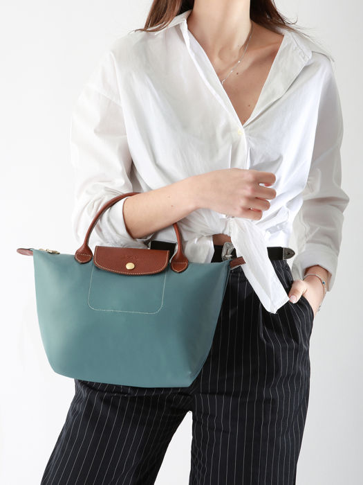 Longchamp Le pliage original Sac porté main Bleu