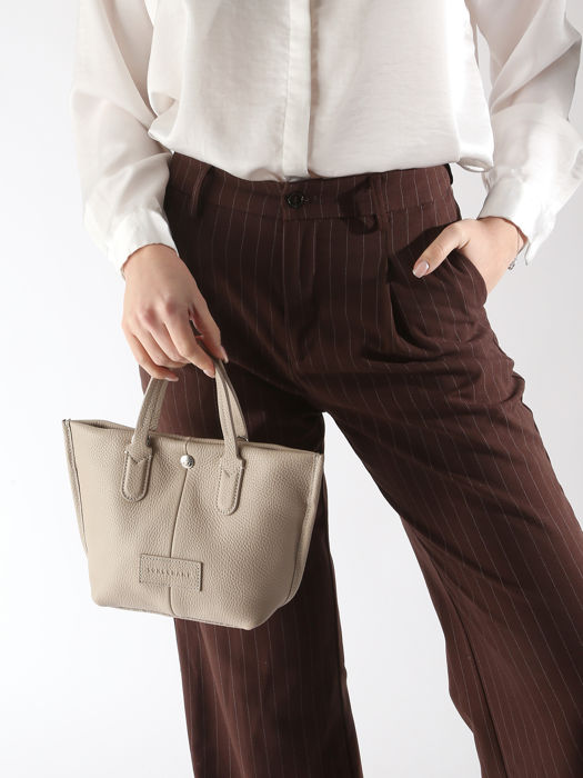 Longchamp Essential cuir Handtas Beige