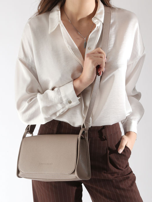 Longchamp Le foulonné Cross body tas Grijs