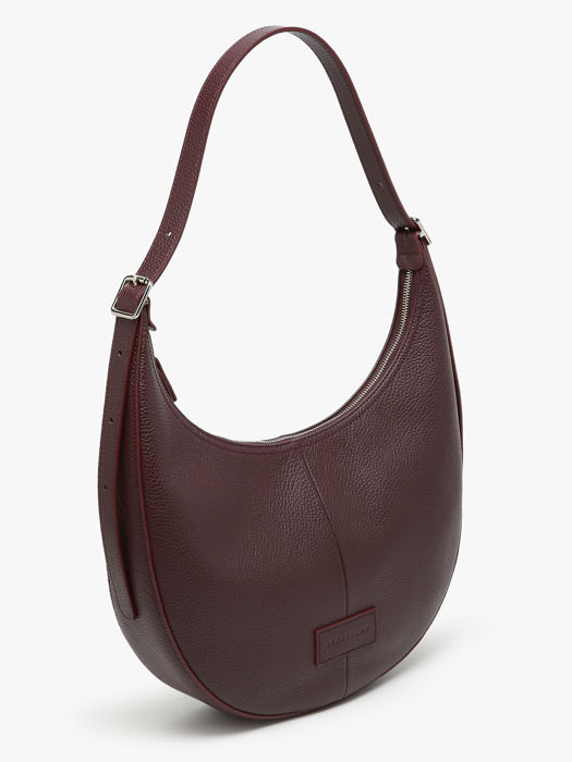 Longchamp Essential cuir Schoudertas Violet