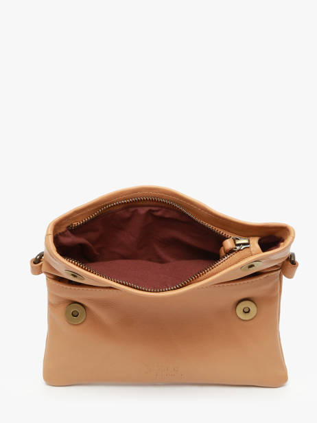Cross Body Tas Cow Leder Basilic pepper Bruin cow BCOW75 ander zicht 3