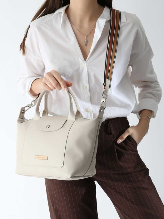 Longchamp Le pliage du jardinier Sac porté main Beige