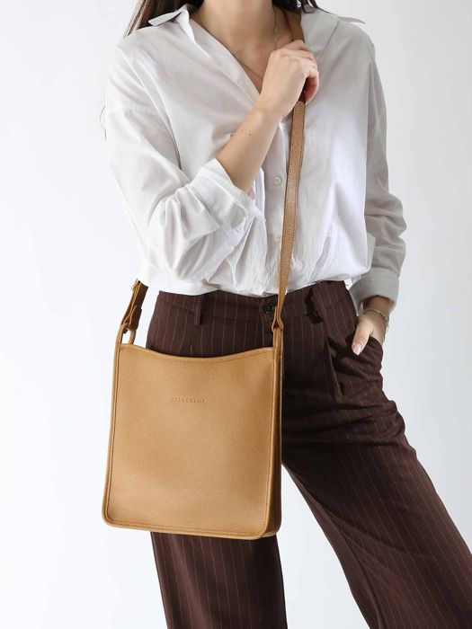 Longchamp Le foulonné Sac porté travers Marron
