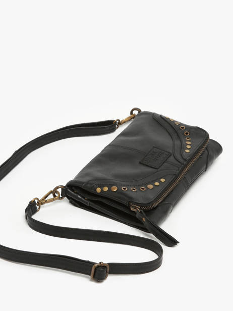 Cross Body Tas Glam Eyelet Leder Basilic pepper Zwart glam eyelet BGLE43 ander zicht 2