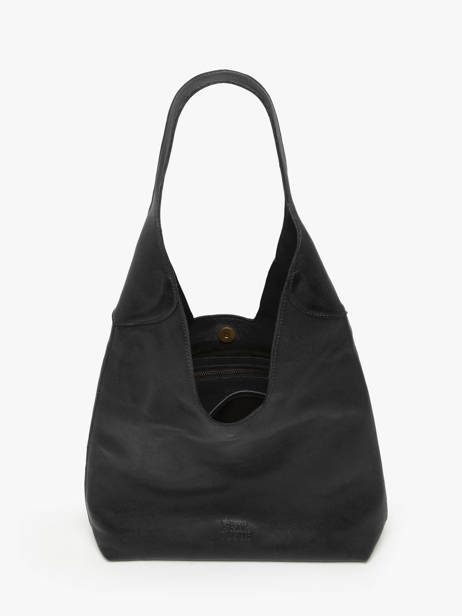 Sac Porté épaule Cow Cuir Basilic pepper Noir cow BCOW2M vue secondaire 3