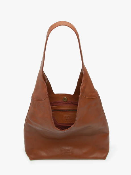 Sac Porté épaule Cow Cuir Basilic pepper Marron cow BCOW2M vue secondaire 3