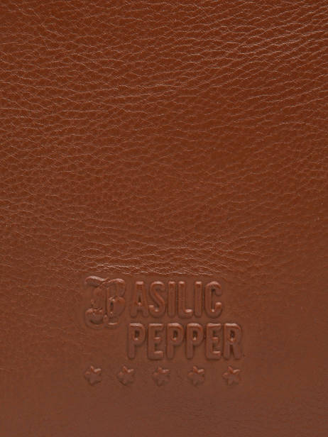 Sac Porté épaule Cow Cuir Basilic pepper Marron cow BCOW2M vue secondaire 5