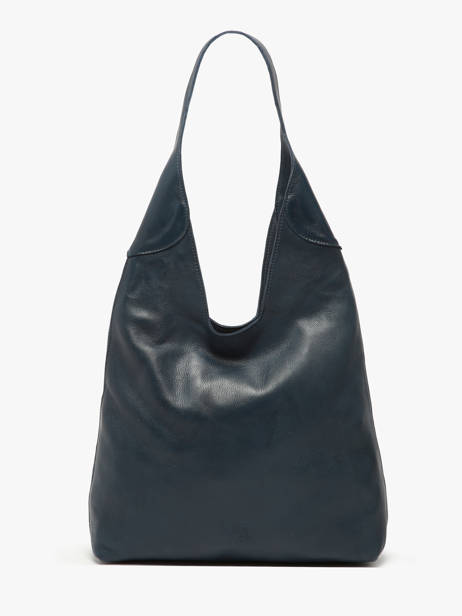 Schoudertas Cow Leder Basilic pepper Blauw cow BCOW2M