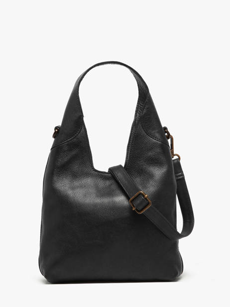 Sac Bandoulière Cow Cuir Basilic pepper Noir cow BCOW2S vue secondaire 4