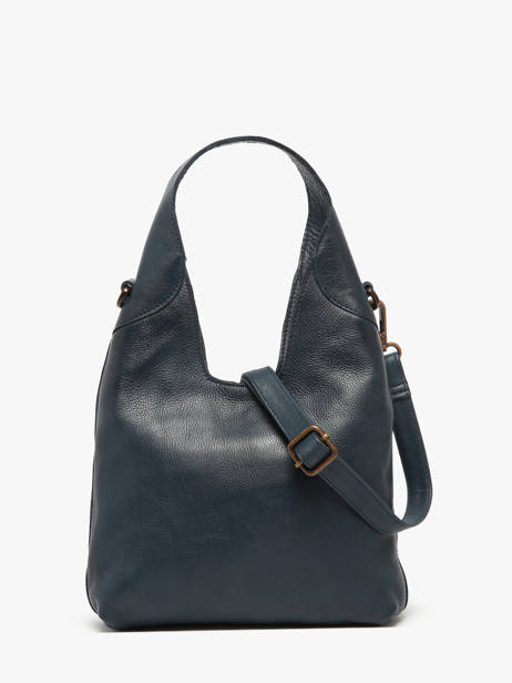 Cross Body Tas Cow Leder Basilic pepper Blauw cow BCOW2S ander zicht 4