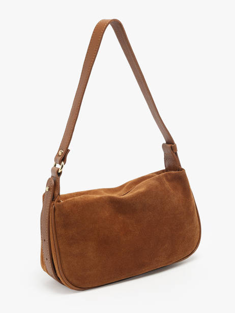 Schoudertas /cross Body Velvet Caviar Leder Milano Bruin velvet caviar VC24113 ander zicht 2