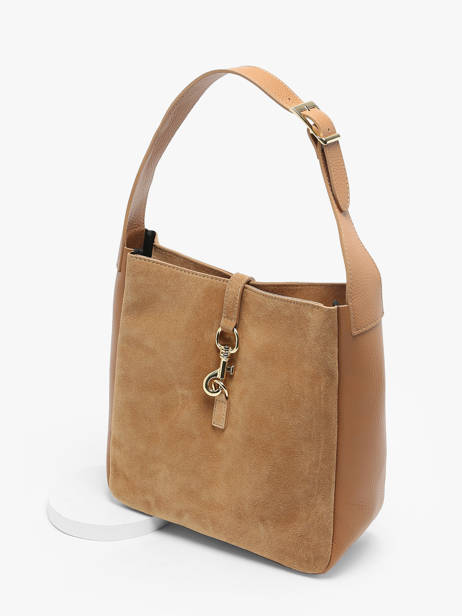 Schoudertas Velvet Caviar Leder Milano Bruin velvet caviar VC24118 ander zicht 2