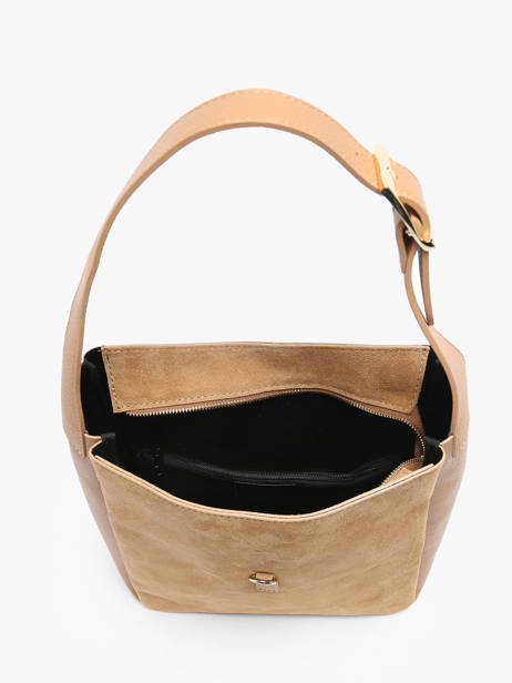 Schoudertas Velvet Caviar Leder Milano Bruin velvet caviar VC24118 ander zicht 3