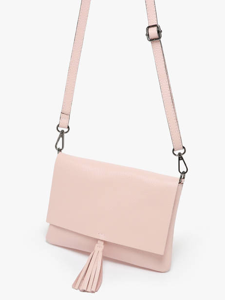 Cross Body Tas Caviar Leder Milano Roze caviar CA22112 ander zicht 3