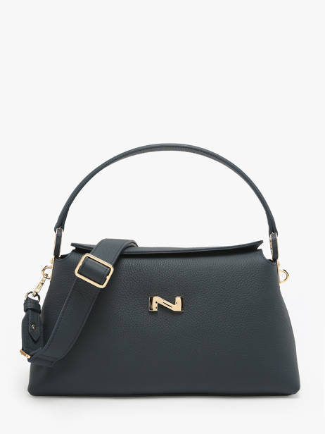 Schoudertas Freesia Leder Nathan baume Blauw eden 4