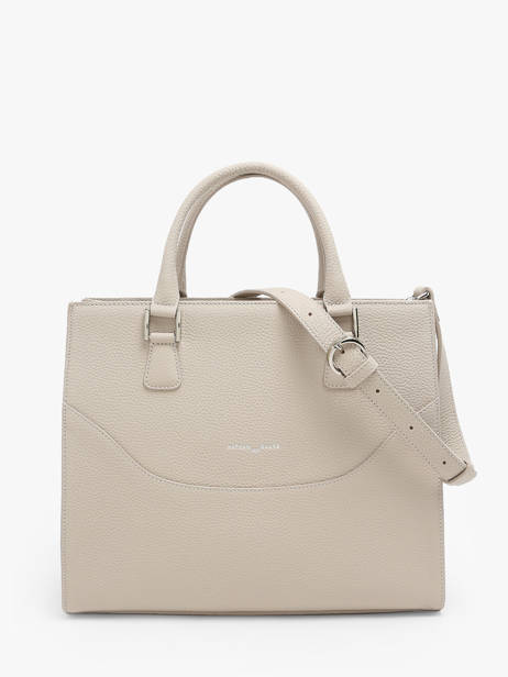 Handtas Event Leder Nathan baume Beige event 8 ander zicht 4