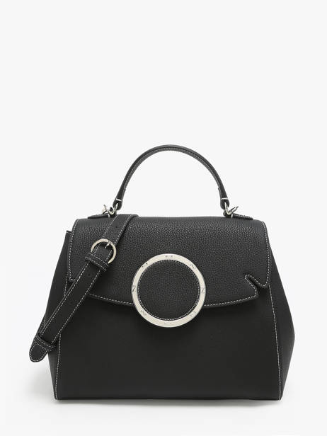 Handtas Ginkgo Leder Nathan baume Zwart ginkgo 1