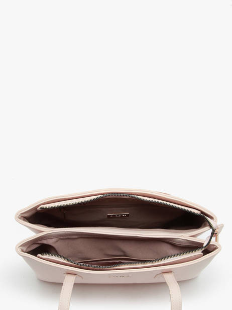 Schoudertas Saffiano David jones Roze saffiano CM7468 ander zicht 3