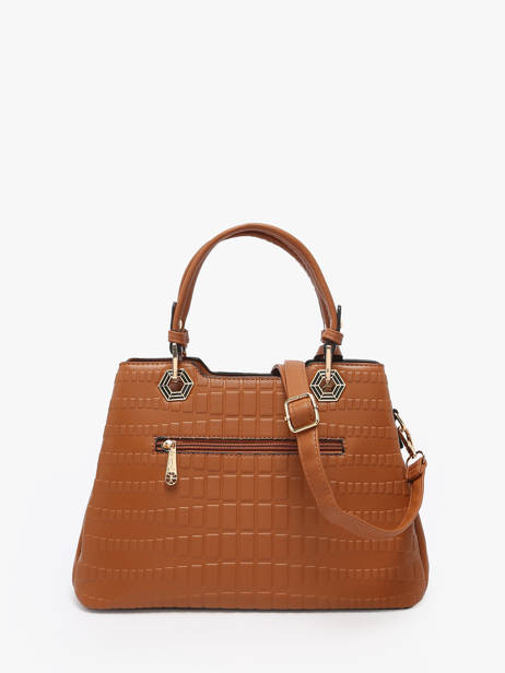 Cross Body Tas Gold Miniprix Bruin gold M9354 ander zicht 3