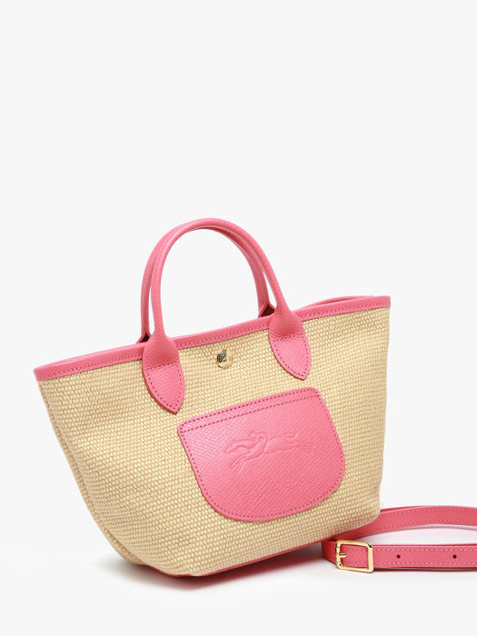 Longchamp New le panier pliage Sac porté travers Rose