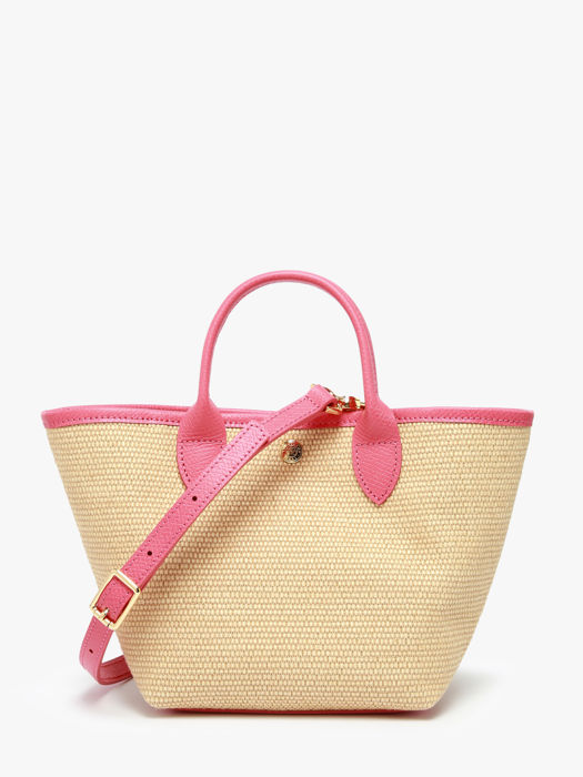 Longchamp New le panier pliage Sac porté travers Rose
