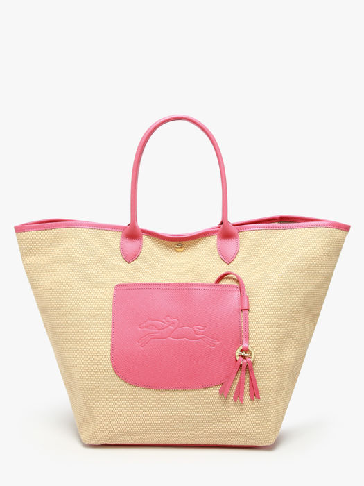 Longchamp New le panier pliage Schoudertas Roze