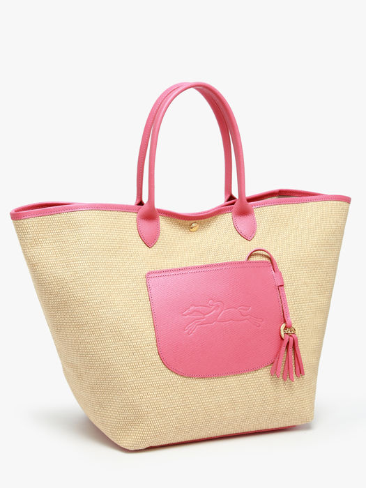 Longchamp New le panier pliage Schoudertas Roze