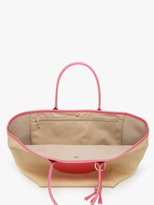 Longchamp New le panier pliage Schoudertas Roze