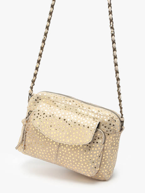 Cross Body Tas Naina Leder Pieces Beige naina 17063358 ander zicht 2