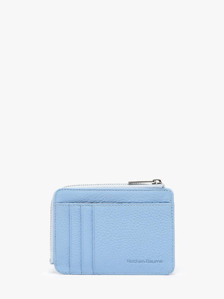 Portemonnee Met Kaarthouder Leder Nathan baume Blauw original n 217N ander zicht 2