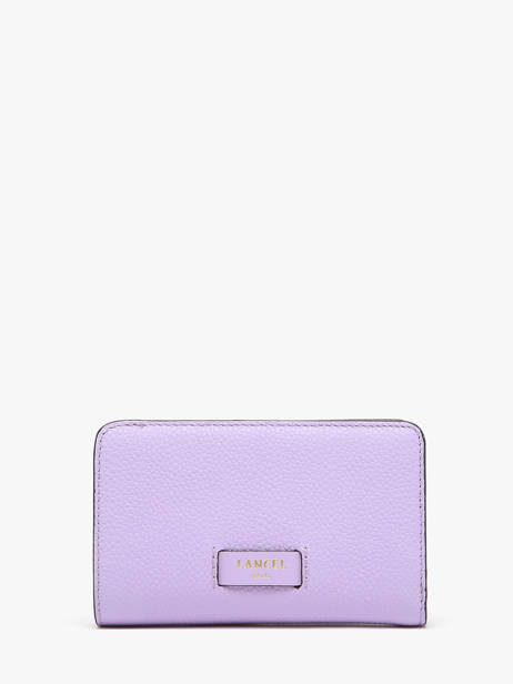 Portefeuille Rectangulaire Zipp Ninon Cuir Lancel Violet ninon A11123