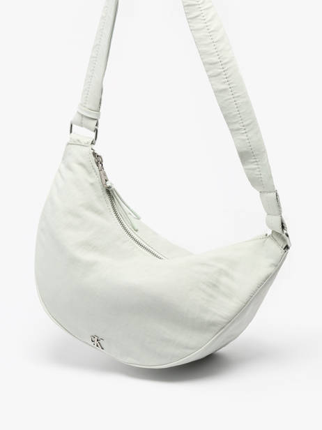 Cross Body Tas Luna Nylon Calvin klein jeans Groen luna 4K3095G ander zicht 2