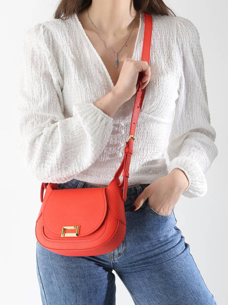 Cross Body Tas Paulette Leder Lancel Oranje paulette A13330 ander zicht 1