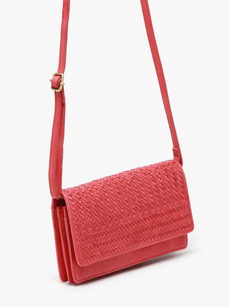 Cross Body Tas Heritage Leder Biba Rood heritage ROU1L ander zicht 2