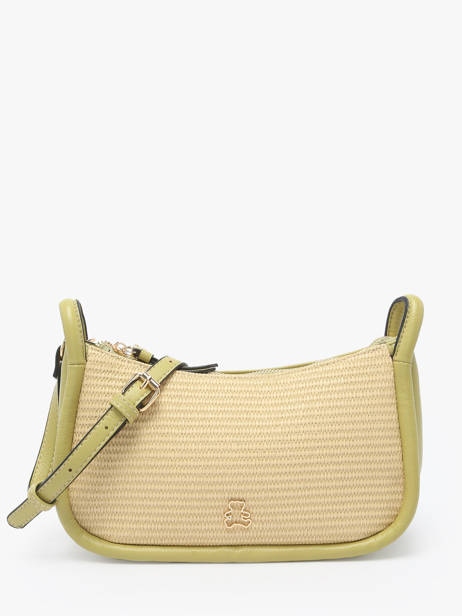 Cross Body Tas Raphia Raphia Lulu castagnette Groen raphia YASSIR